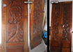 Carved Walnut Doors