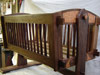 Walnut and Lacewood Baby Cradle