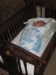 Carved Walnut Baby Cradle