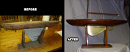 Model Wood Sail Boat Restoration