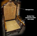 Chair converted to machine cane
