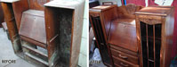 Secretary Repair before and after