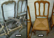 Restored Flooded Dining Chairs