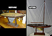 Model Wood Sail Boat Restoration