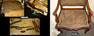 Bergere Chair Repaired