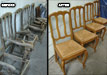 Restored Flooded Dining Chairs